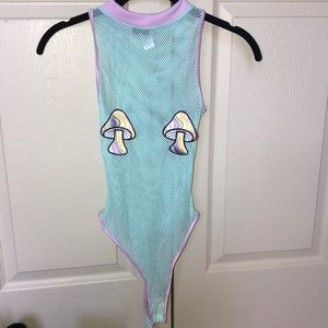 Dolls kill mushroom mesh bodysuit